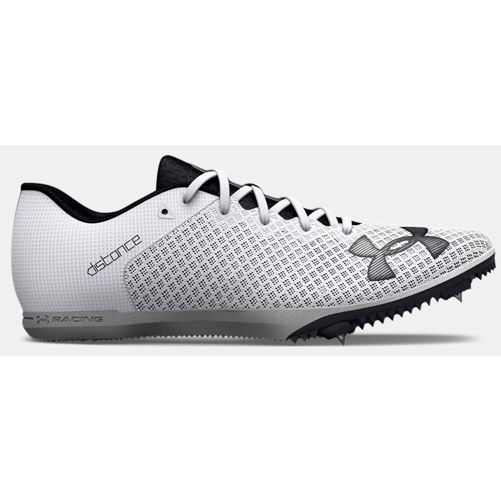 Under Armour Womens 8 Mens Size 6.5 Track Shoes White Kick Distance Running 4